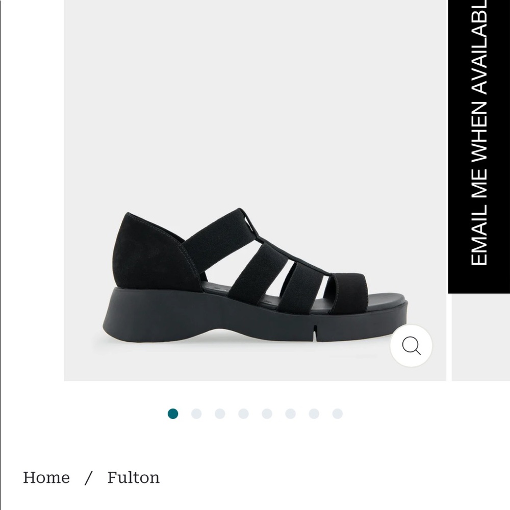 Brand new Fulton black nubuck leather size 9 sandal.